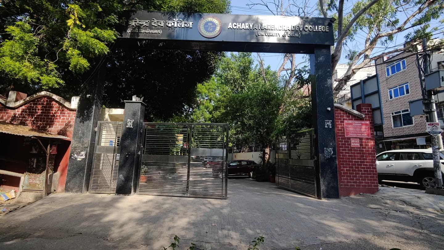 Acharya Narendra Dev College campus building in Delhi